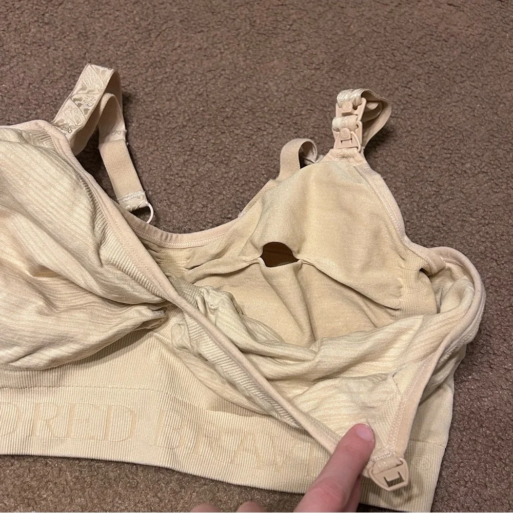 M-Busty Kindred Bravely Nursing/Pumping Bra Beige - Picture 2 of 6